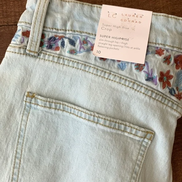 NWT LC Lauren Conrad Super High Rose crop - Picture 3 of 9